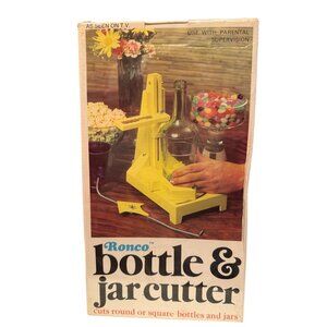 Vintage 1972 Ronco Bottle And Jar Cutter NEW OLD STOCK For Crafts
